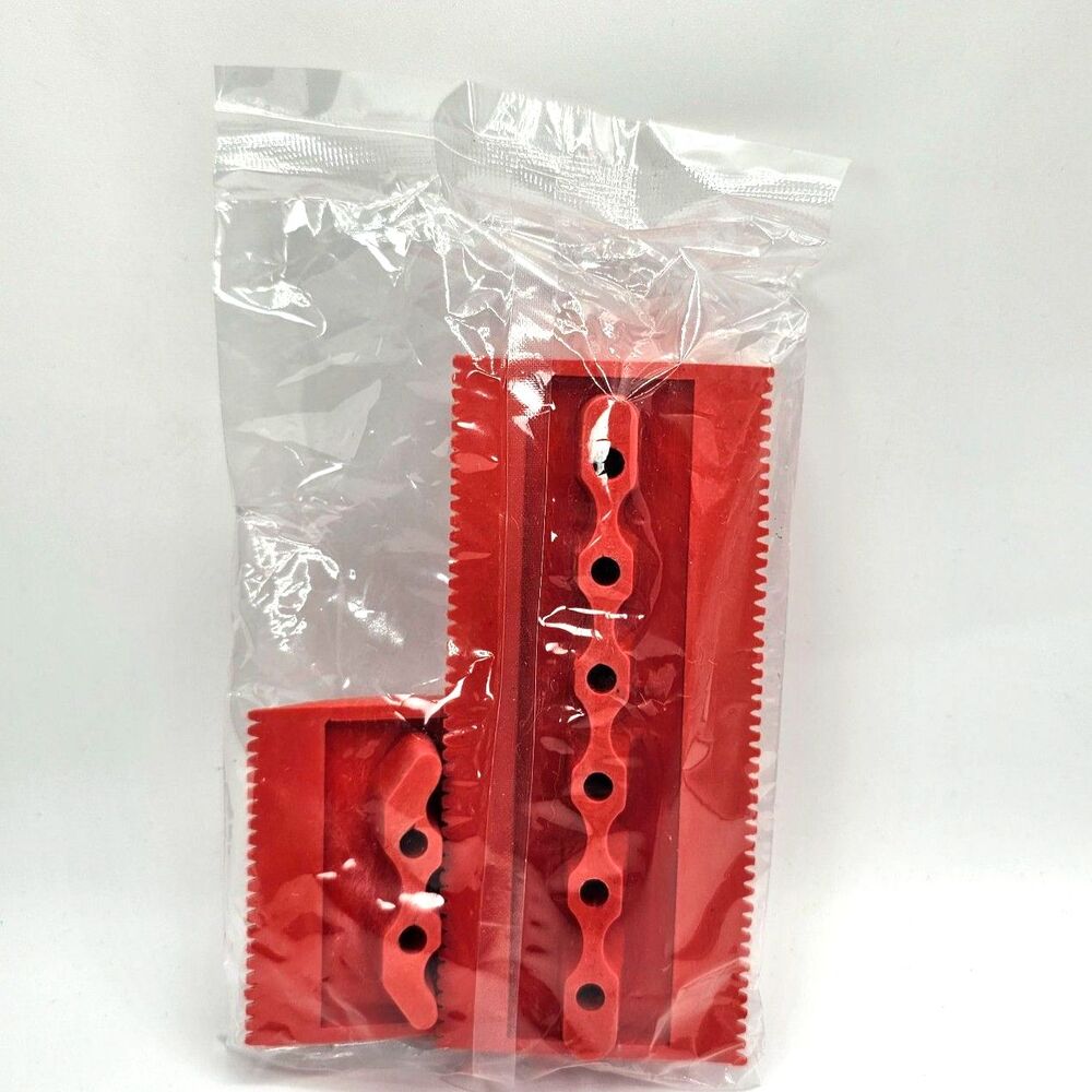 Retique It Wood Grain Tool Set 3” 6” Red Rubber Faux Finish Graining Tools - Picture 4 of 9
